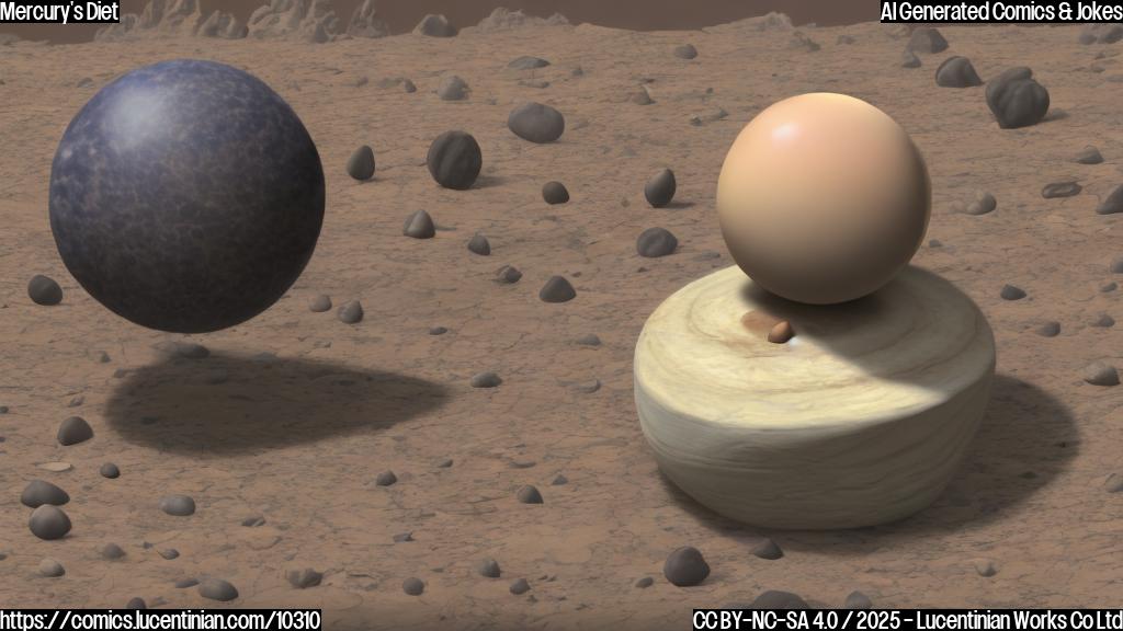 A small, rocky planet with a slightly wrinkled surface is standing on a bathroom scale, looking worried. The scale reads "Shrinking!". The style is a plain color cartoon.
