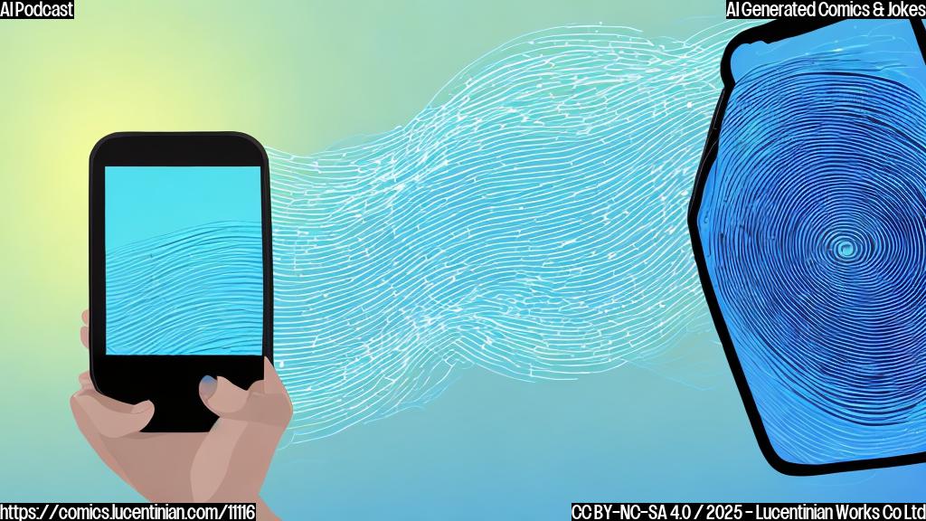 A cartoon-style image of a smartphone displaying a webpage with soundwaves emanating from it. The background is a plain light blue.
