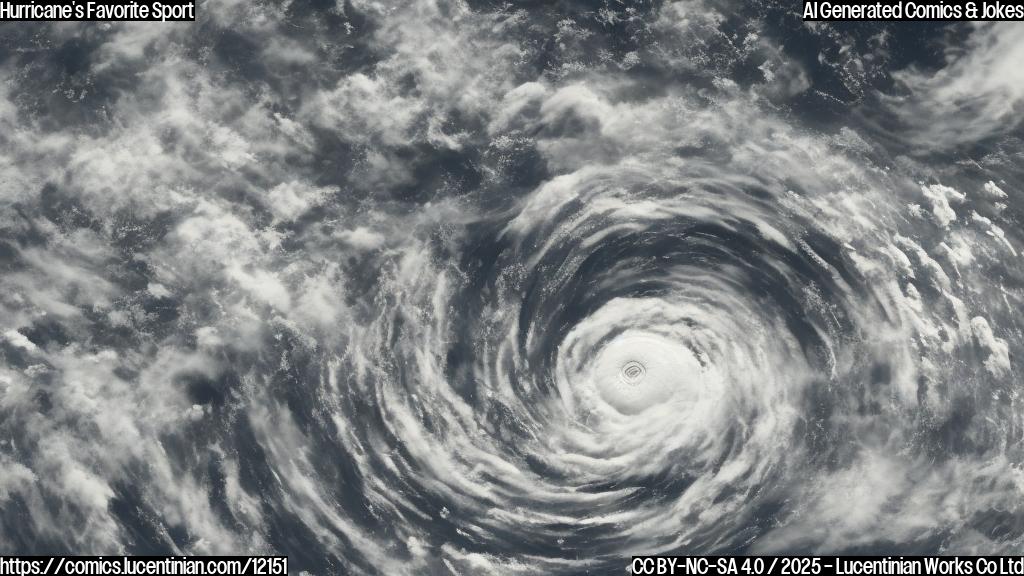A cartoon-style image of a swirling hurricane with a baseball glove, standing on a baseball field with exaggerated, cartoonish rain clouds above. The color palette should be bright and primary.