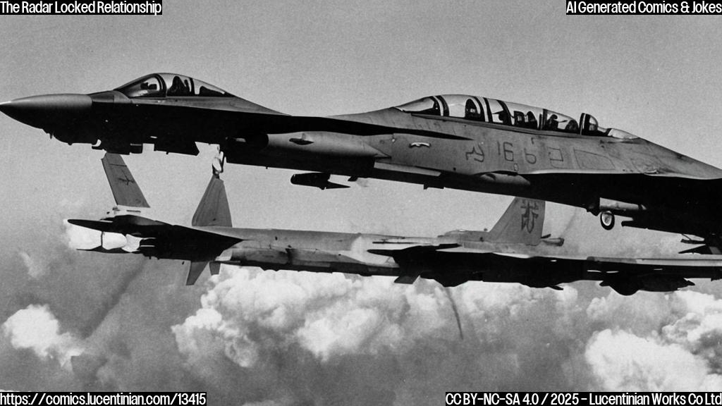 A fighter jet with a locked fire-control radar on a Japanese aircraft, resulting in strained diplomatic ties between China and Japan