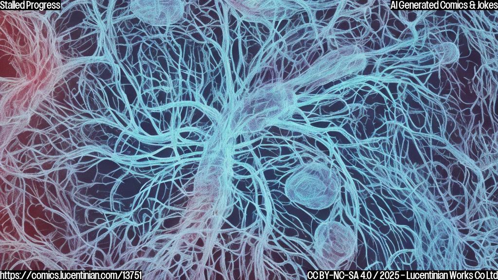 A brain scan of an older adult with cognitive decline, highlighting areas of reduced activity and inflammation, with a faint outline of a pathogen or virus in the background, surrounded by gentle, swirling shapes representing brain cells and connections.