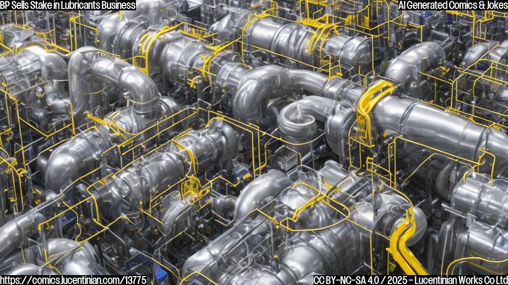 A 65% shareholding in a $10 billion lubricants business with a company known for investing heavily in energy and other industries, being sold to a firm that makes a significant amount of money from investments.