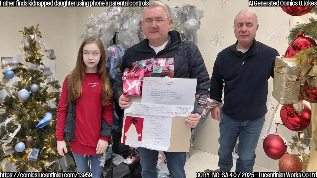 A 15-year-old girl was reported missing on Christmas Day. Her father later found her using the parental controls on his phone, which allowed him to track her location in real-time. The girl was safe and sound, and the father was relieved to have been reunited with her. The authorities praised the father for his resourcefulness and quick thinking.