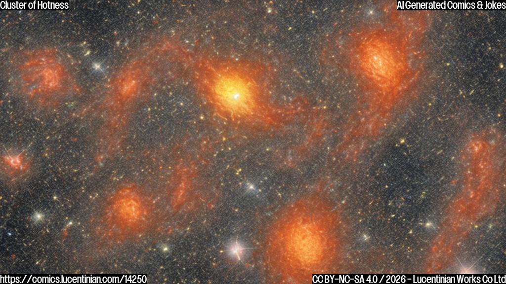 A very young, extremely hot galaxy cluster is discovered by researchers, with temperatures hotter than the surface of the sun.