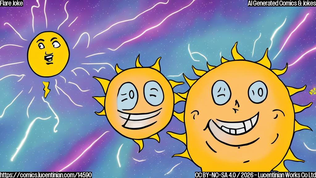 A cartoon of a smiling sun with a thought bubble, surrounded by energy rays and sparks, with a therapist's couch in the background.