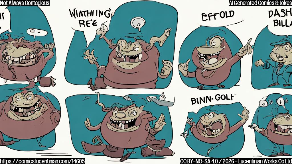 Plain color cartoon style. On the left, a large, smiling cartoon pill character with a 'thumbs up' gesture and a dollar sign on its belly, indicating recent good performance. On the right, a group of three cartoon business people, drawn with simple worried expressions and slightly hunched postures, trying to cautiously peer at the happy pill character as if unsure whether to approach it. There is a faint, dotted 'do not cross' line or an invisible barrier between the happy pill and the worried people. The background is a flat, plain color, like light blue or green. No specific brand logos.