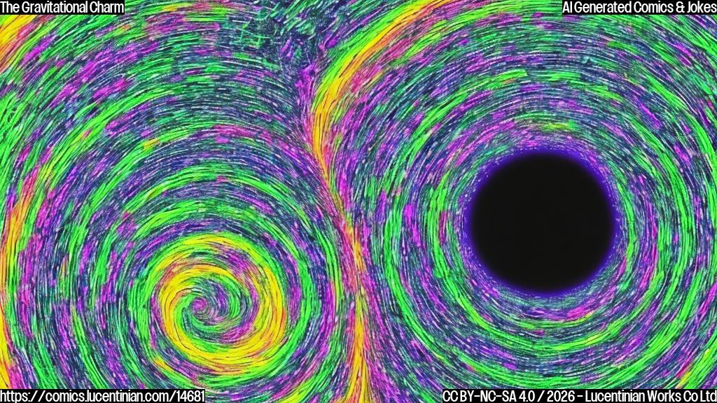 A plain color cartoon style image. In the foreground, a simplified human-like figure in a white lab coat, holding a small telescope, stands smiling towards the right. To the left of this figure is a large, blue and purple spiral galaxy, appearing stationary. To the right, another large, green and yellow spiral galaxy is shown with motion lines and a large arrow indicating it is moving directly towards the blue and purple galaxy. In the background, scattered further away, are several smaller, simple orange and red circular galaxies, each with an arrow pointing away from the central scene. The art style is clean, with solid colors and minimal detail, conveying a lighthearted, cosmic interaction.