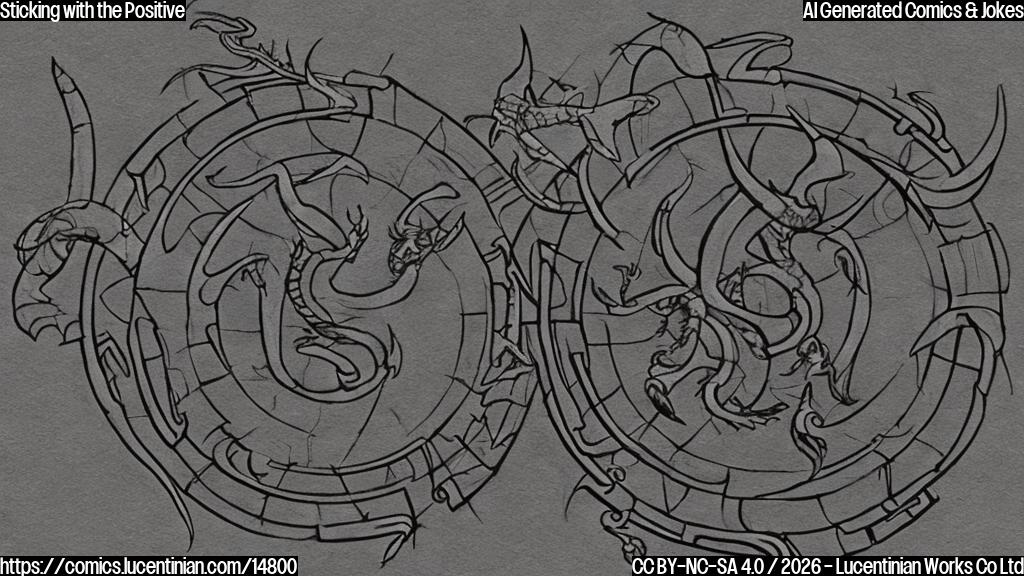 a zodiac sign with a scorpion tail crossing over to a zodiac sign represented by an archer