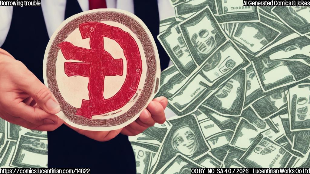 Illustrate a person holding a stack of money with a concerned expression, surrounded by dollar bills and a large red X marked through their wallet.