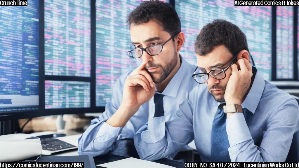 a nervous investor looking at a graph with fluctuating stock prices on a computer screen