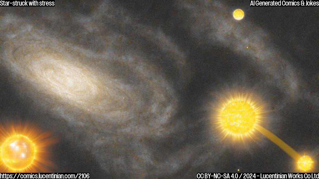 a large, yellowish star with some white and dark yellow spots in its surface, surrounded by solar flares and radiation, with a therapist's couch in the background