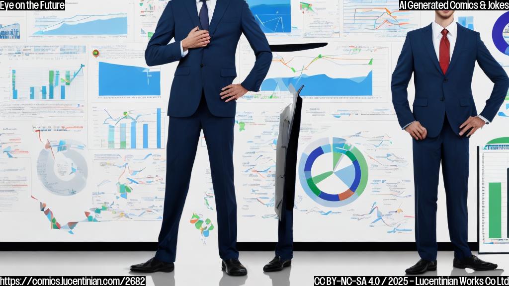 A businessman standing in front of a whiteboard with Fannie Mae and Freddie Mac logos, surrounded by charts and graphs, with a confident expression on his face.