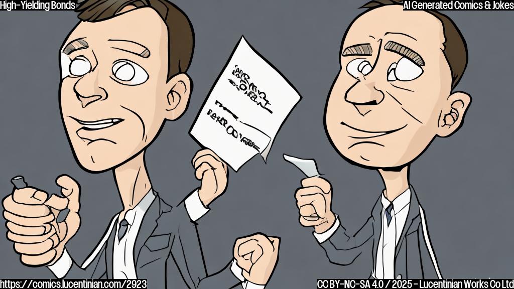 A simple cartoon of a cartoon bond with a worried expression, going to see a doctor. The cartoon is in plain colors with a single-color background.