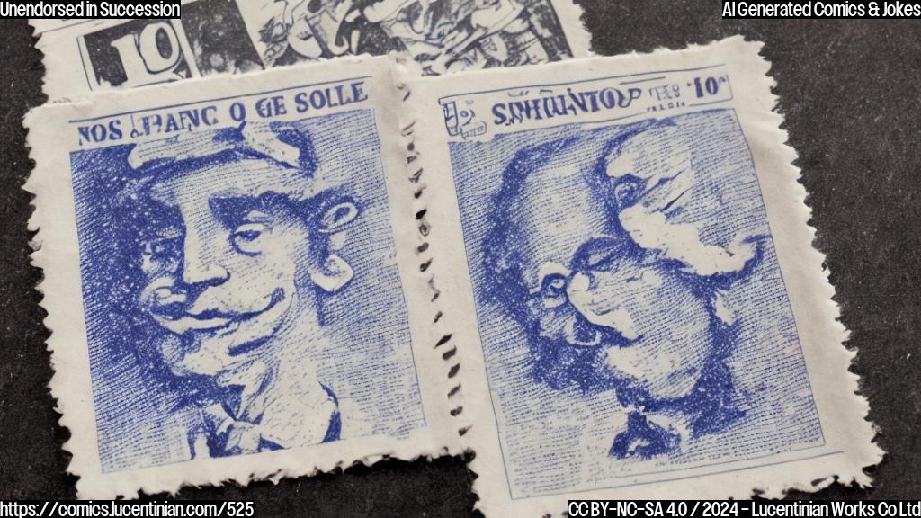 A cartoon of a newspaper clipping with a "NO" stamp across it, sitting on top of a smaller newspaper clipping with a "YES" stamp. The first clipping has a confident expression on its face, while the second clipping looks worried. The background is a simple gradient of blue and white colors.