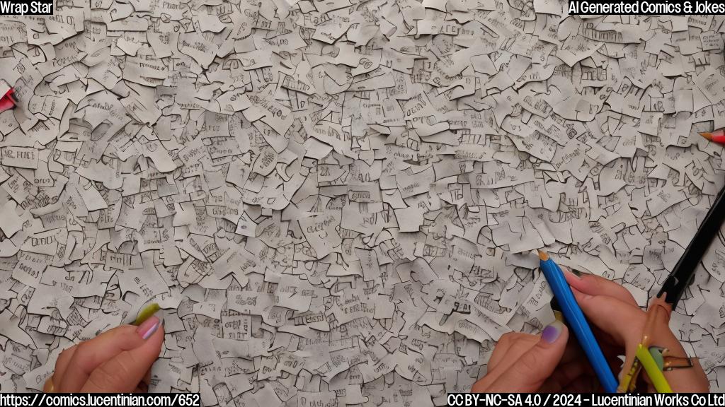 Draw a plain color cartoon style picture of a star with a microphone in hand, surrounded by torn pieces of paper with words like "Promise" and "Campaign" written on them.