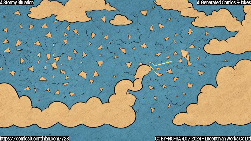 A cartoon style picture of a storm cloud with a thought bubble, the cloud is looking at a miniature map of the Caribbean Sea with an arrow pointing in different directions.