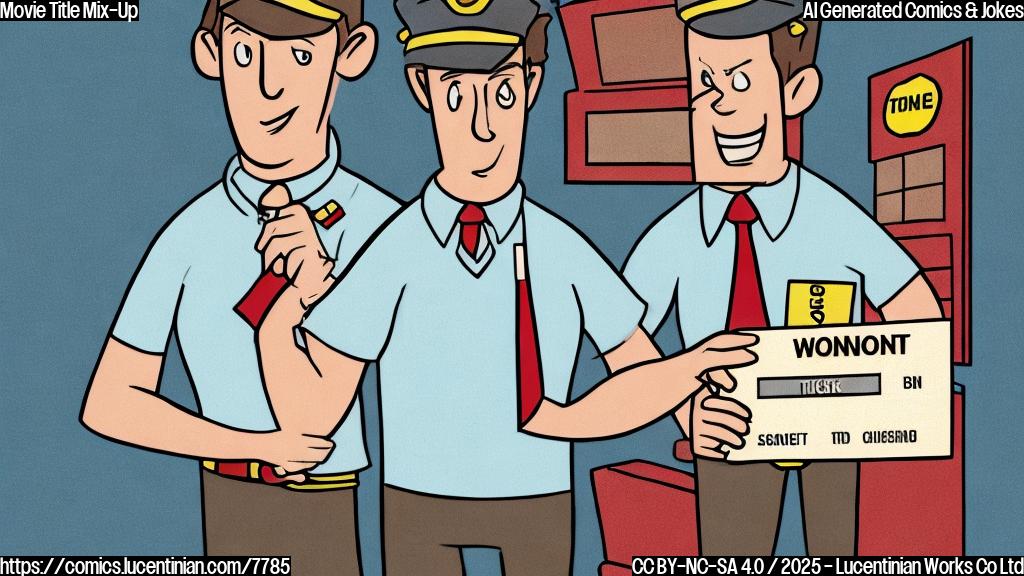 A plain color cartoon drawing of a confused moviegoer with a ticket in their hand, standing in front of a blank ticket booth. The moviegoer is a generic looking person with no distinct features, wearing a neutral colored shirt. The ticket booth is simple and modern, with no visible signage. The background is a solid, light blue.