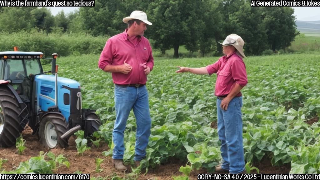 A farmer is talking to a therapist about their frustrations with farming, and the therapist makes an irrigation pun.