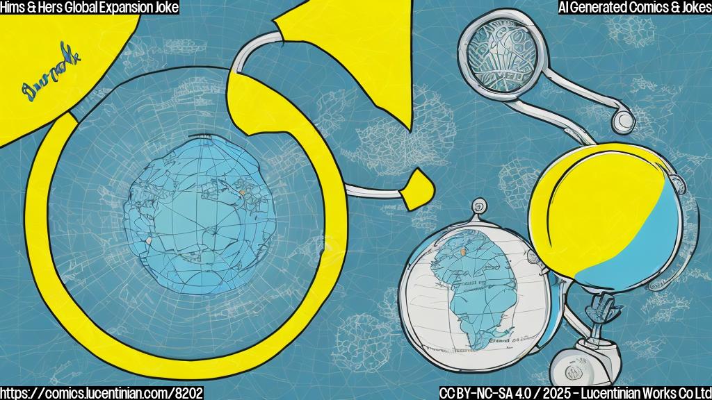 A cartoon image of two stylized speech bubbles. One speech bubble is blue and contains a simple drawing of a stethoscope. The other speech bubble is yellow and contains a drawing of a world globe, with a big check mark on the continent of Europe. The background is a gradient of light green.