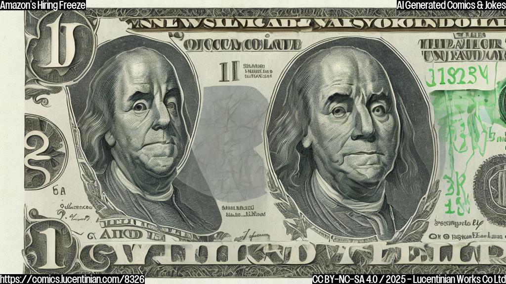 Cartoon of a large ice cube with a dollar sign on it, sitting in front of a smaller, sweating person with a worried expression, plain color style.