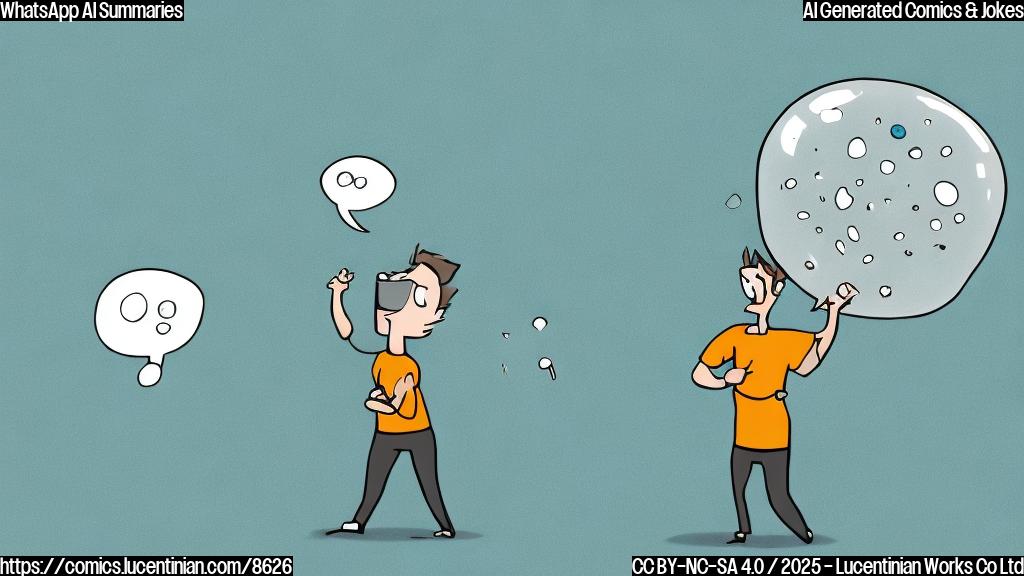 Cartoon drawing of a person angrily throwing a smartphone at a blank wall. The phone displays a message bubble saying "In summary, it's complicated." The background is a plain light blue.