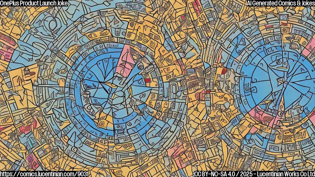 Draw a plain color cartoon style picture of a confused looking smartphone with a compass pointing North, standing in front of a signpost with city names like "Paris," "Berlin," and "Rome" pointing in different directions.