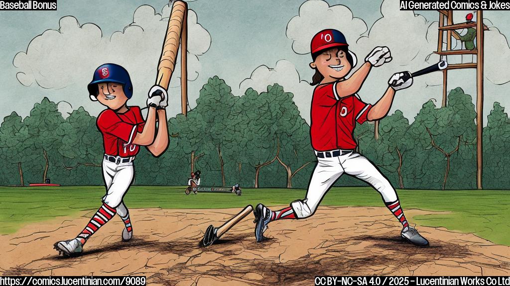a cartoon style illustration of a baseball player wearing a baseball uniform holding a ladder on a baseball field, plain color background