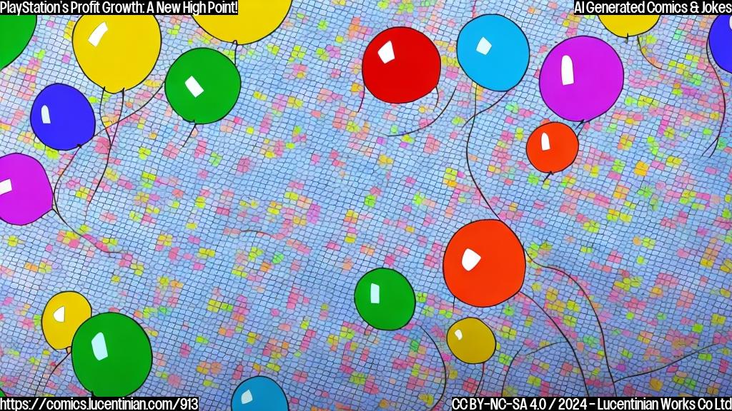 Draw a plain color cartoon style picture of a graph with upward trend lines and a smiling stock price chart, surrounded by confetti and balloons.