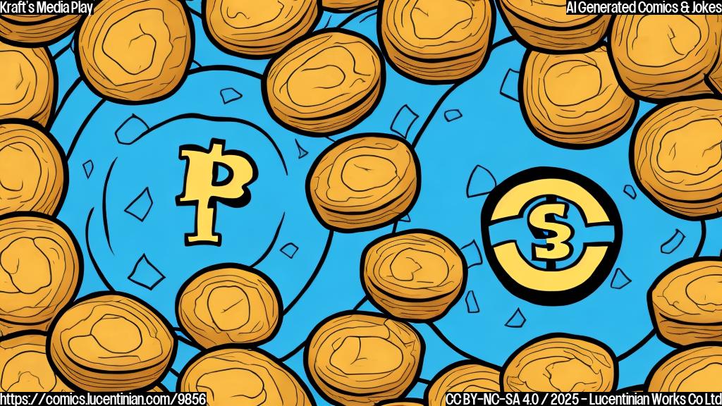 Draw a simple, plain color cartoon style picture of a football with dollar signs on it, sitting on a pile of cheese. The background is a solid color.